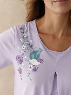 Tee-shirt de pyjama pur coton