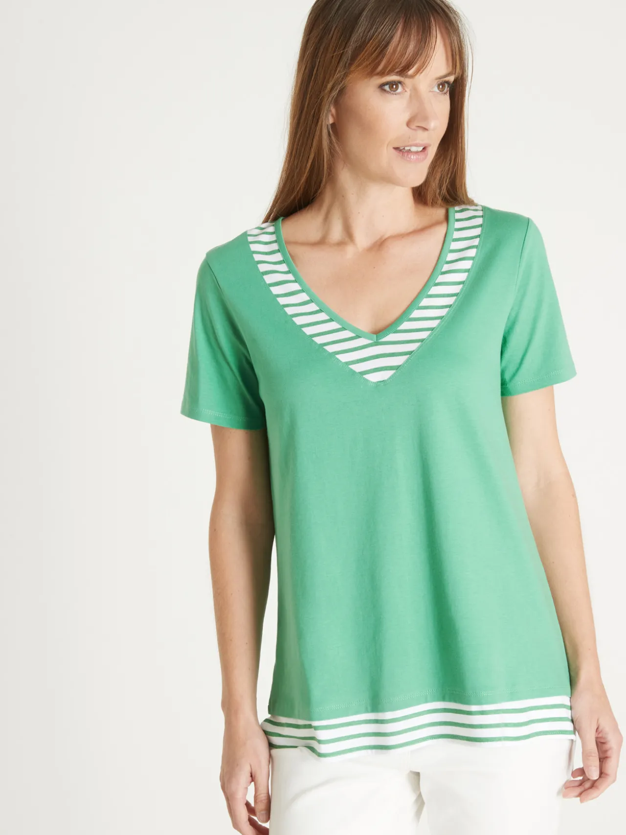 Tee-shirt effet 2 en 1