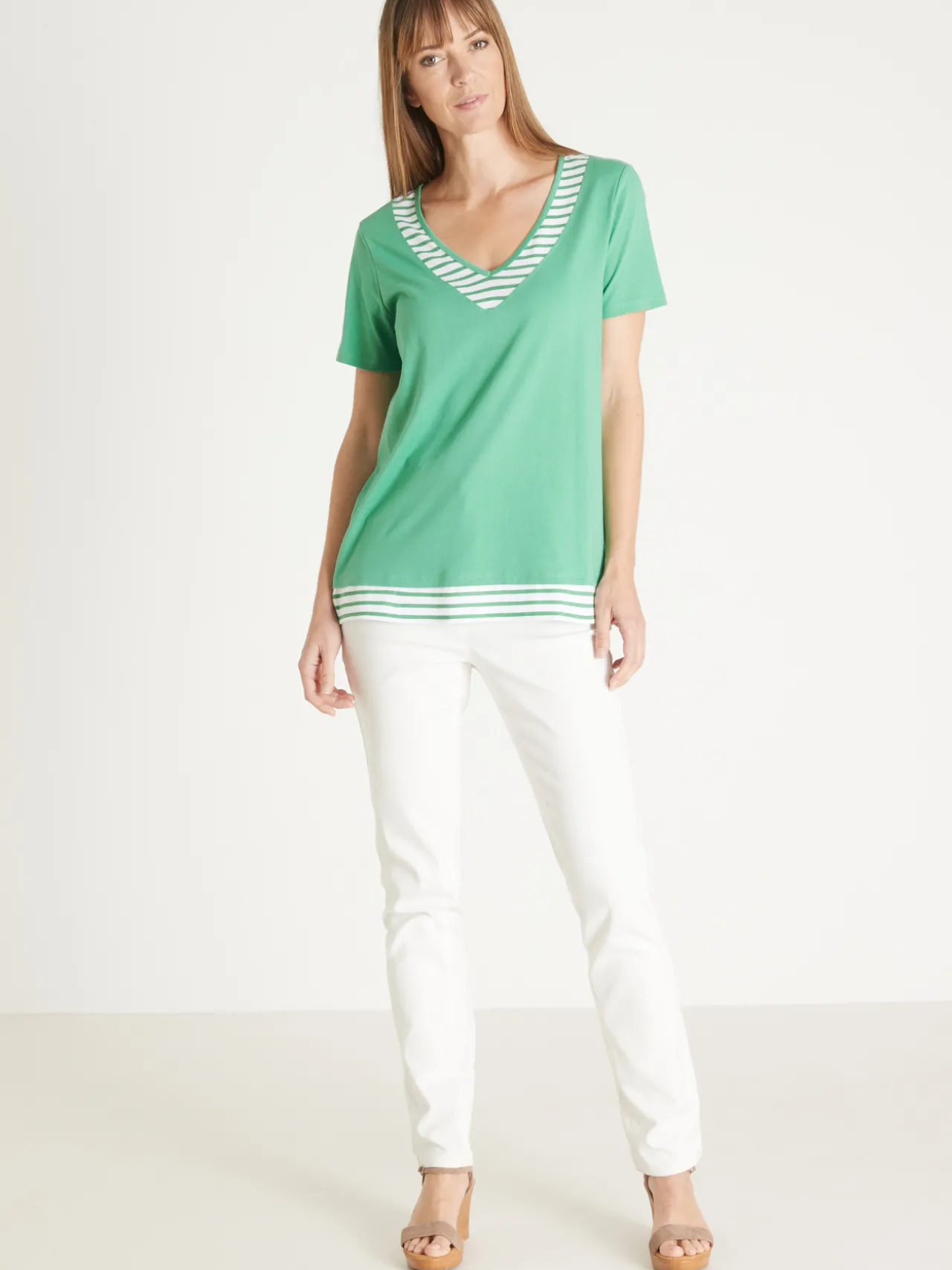 Tee-shirt effet 2 en 1