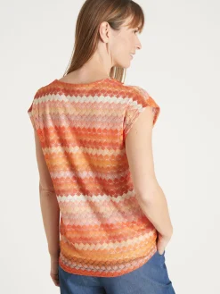 Tee-shirt effet dentelle