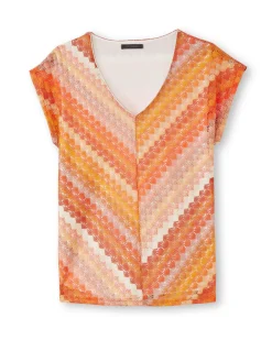 Tee-shirt effet dentelle