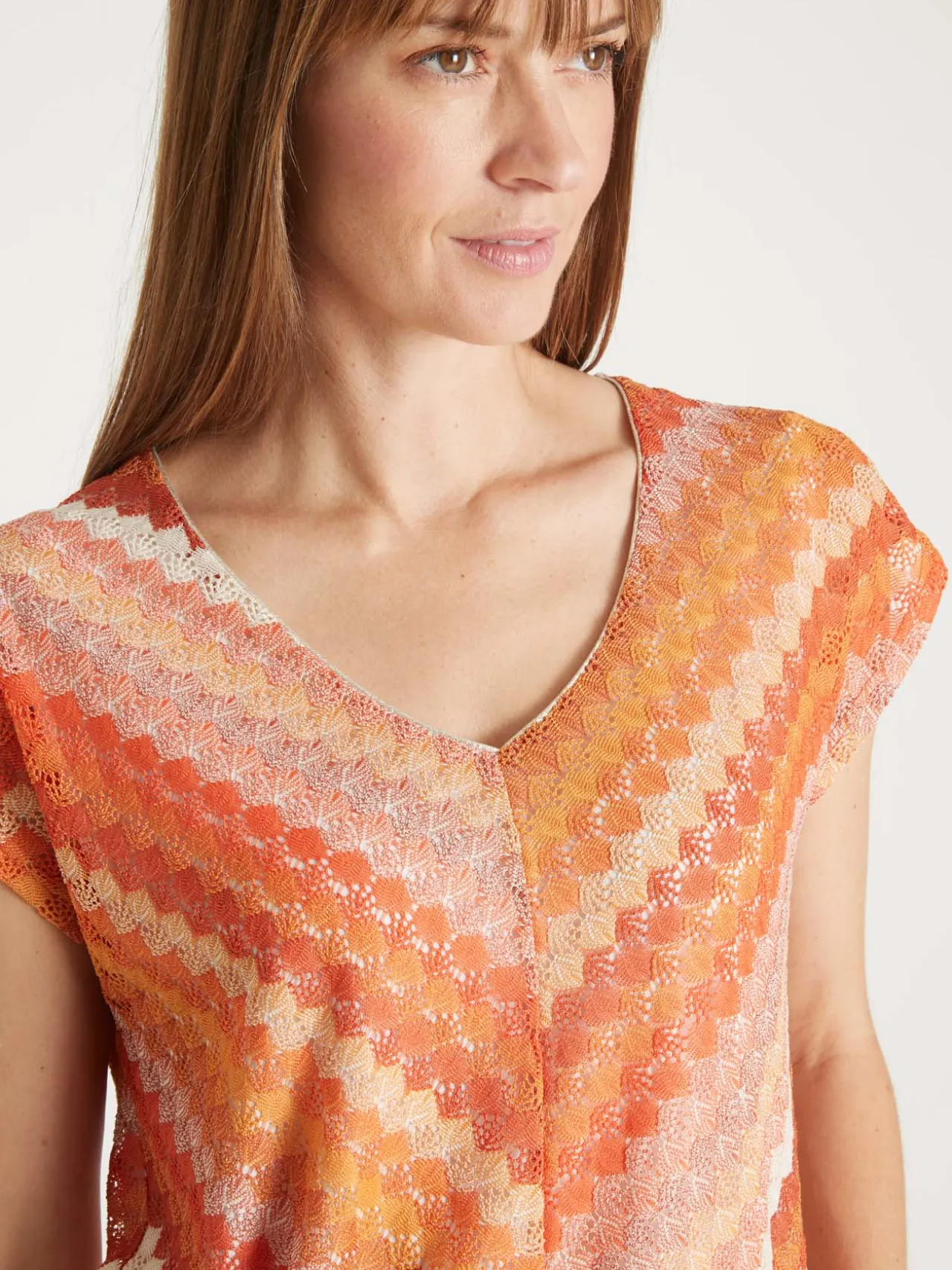 Tee-shirt effet dentelle