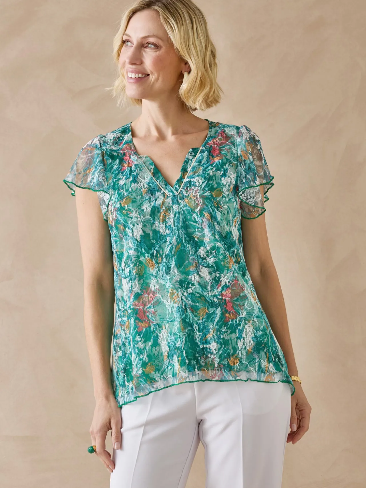 Tee-shirt en dentelle