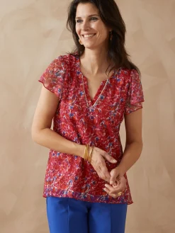 Tee-shirt en maille dentelle