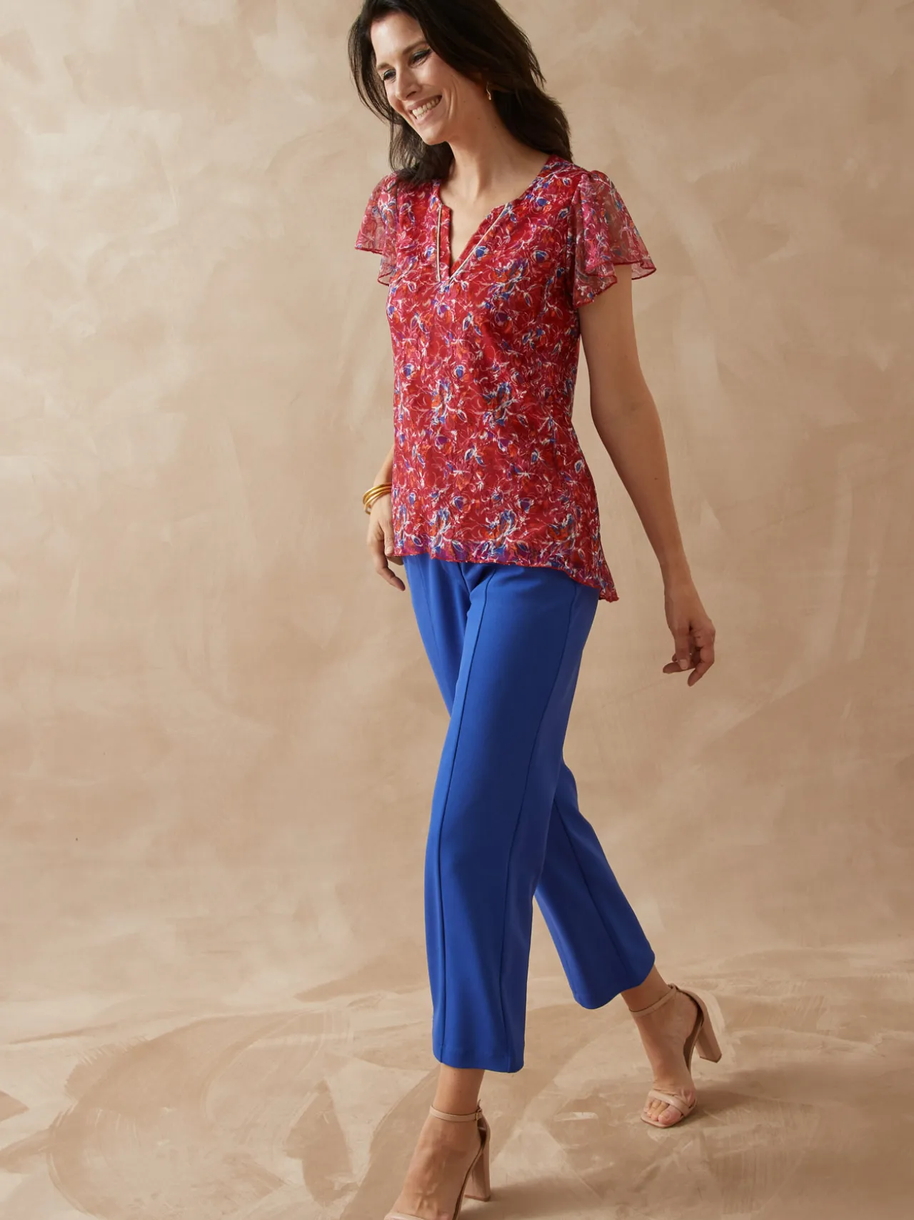 Tee-shirt en maille dentelle