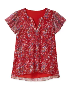 Tee-shirt en maille dentelle