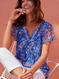 Tee-shirt en maille dentelle