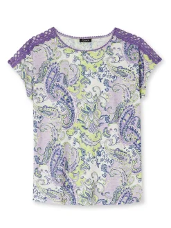 Tee-shirt en maille dévorée