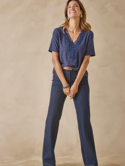 Tee-shirt en maille fantaisie.