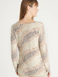 Tee-shirt en maille flammée