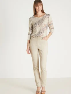 Tee-shirt en maille flammée