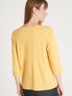 Tee-shirt en maille flammée