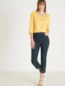 Tee-shirt en maille flammée