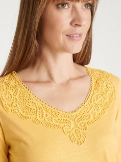 Tee-shirt en maille flammée