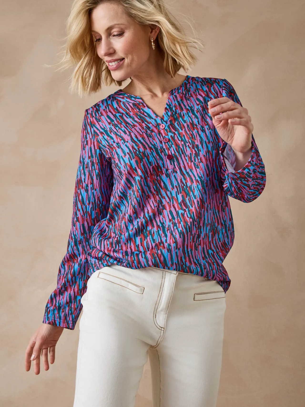 Tee-shirt en maille gaufrée