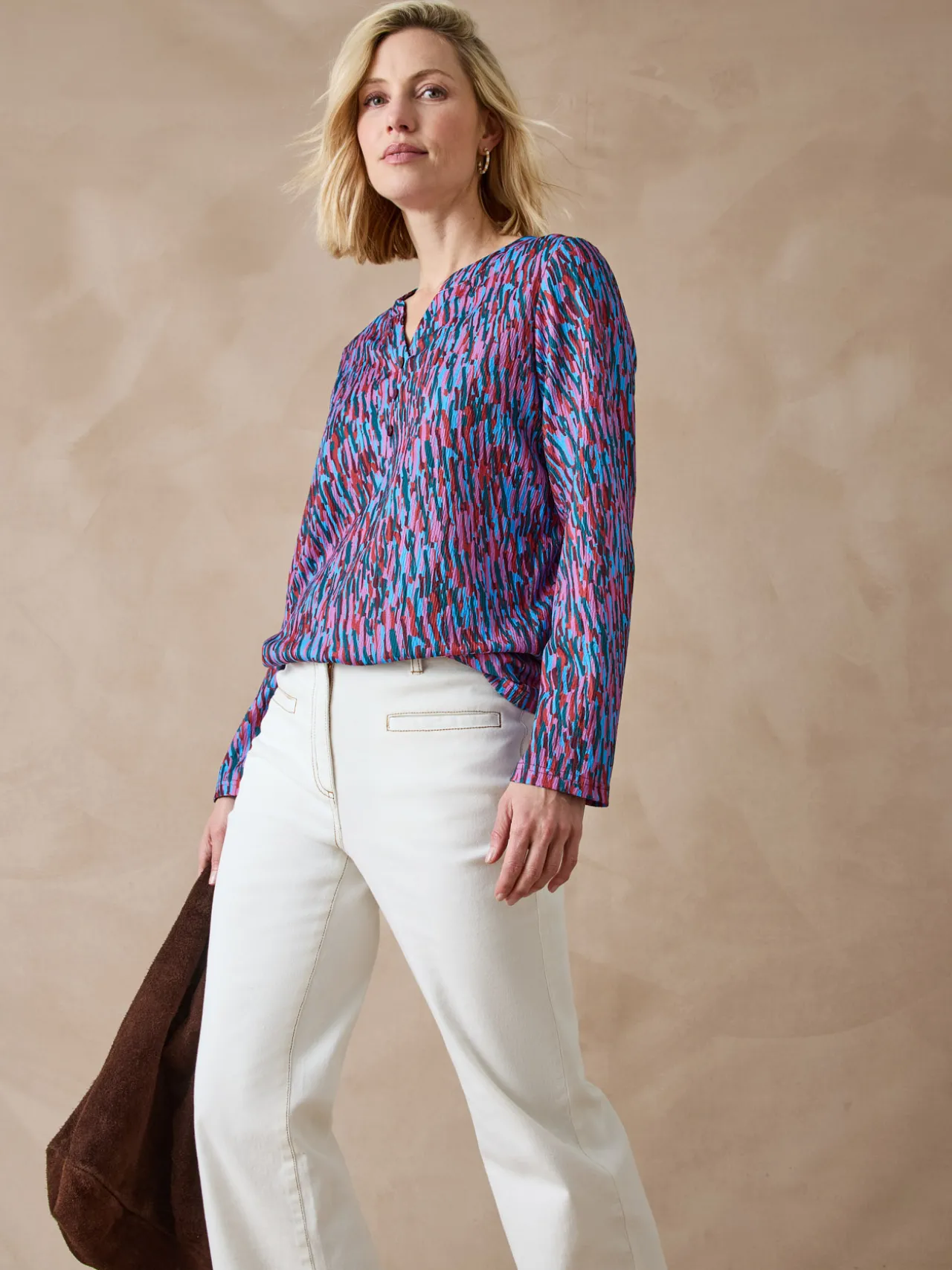 Tee-shirt en maille gaufrée