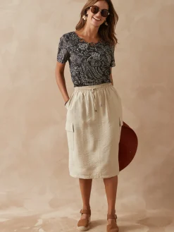 Tee-shirt encolure fantaisie