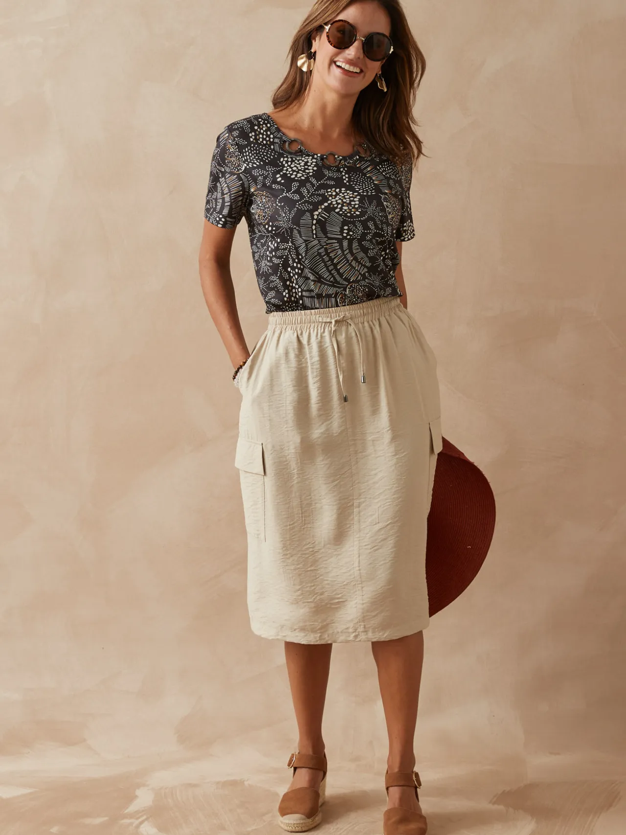 Tee-shirt encolure fantaisie