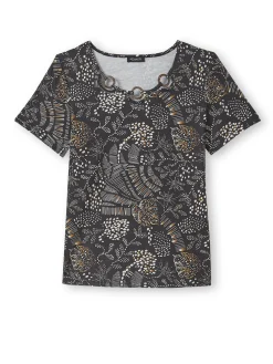 Tee-shirt encolure fantaisie