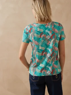 Tee-shirt encolure fantaisie