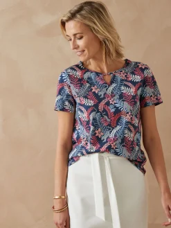 Tee-shirt encolure fantaisie