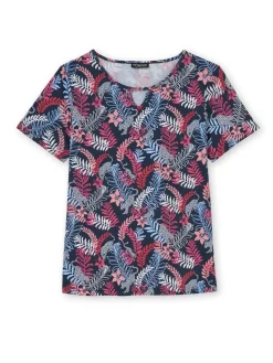 Tee-shirt encolure fantaisie