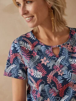 Tee-shirt encolure fantaisie