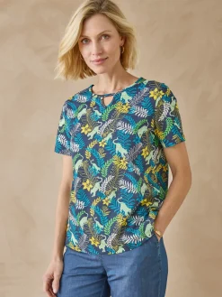 Tee-shirt encolure fantaisie