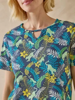 Tee-shirt encolure fantaisie