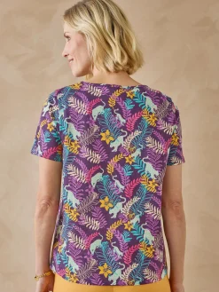 Tee-shirt encolure fantaisie