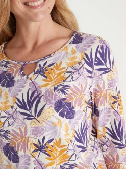 Tee-shirt encolure fantaisie