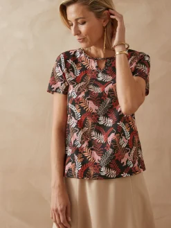 Tee-shirt encolure fantaisie