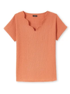 Tee-shirt encolure fantaisie