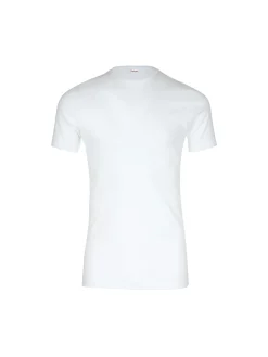 Tee-shirt encolure ronde, pur coton