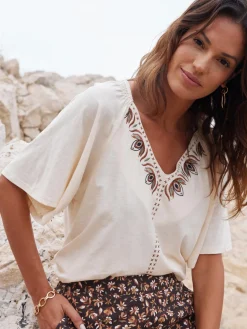 Tee-shirt manches courtes papillon