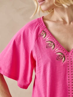 Tee-shirt manches courtes papillon