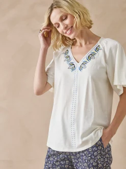 Tee-shirt manches courtes papillon