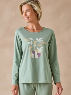 Tee-shirt manches longues maille coton