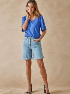 Tee-shirt manches papillon