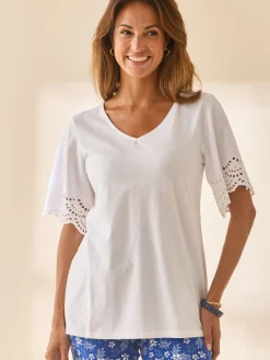 Tee-shirt manches papillon