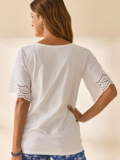 Tee-shirt manches papillon