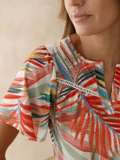 Tee-shirt manches papillon