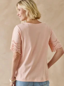 Tee-shirt manches papillon