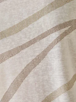 Tee-shirt manches T détails strass