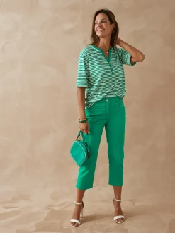 Tee-shirt marinière avec lin