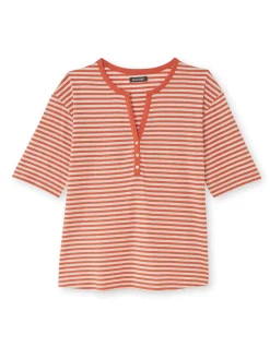 Tee-shirt marinière avec lin