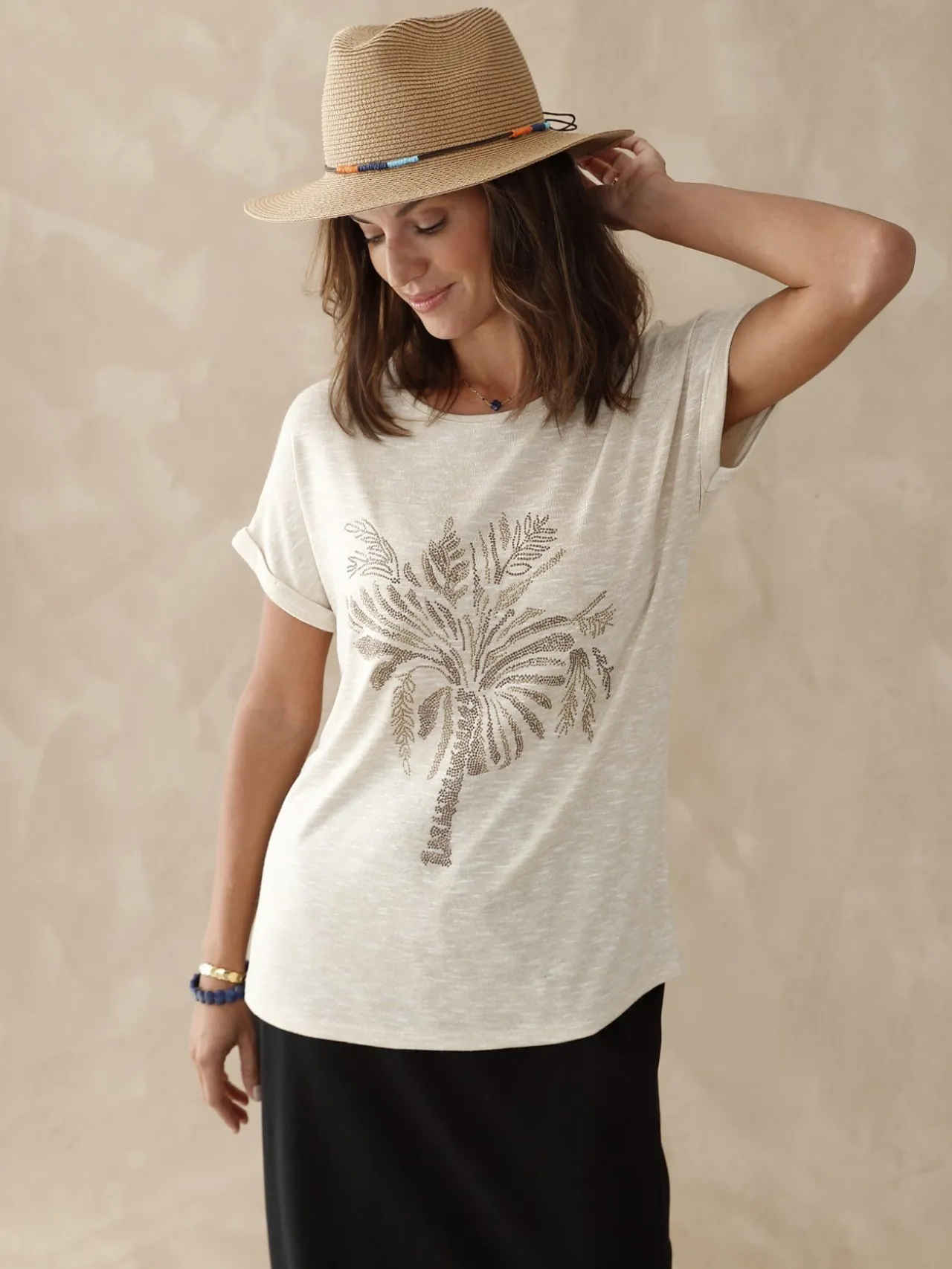 Tee-shirt motif palmier