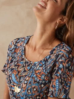 Tee-shirt plissé permanent