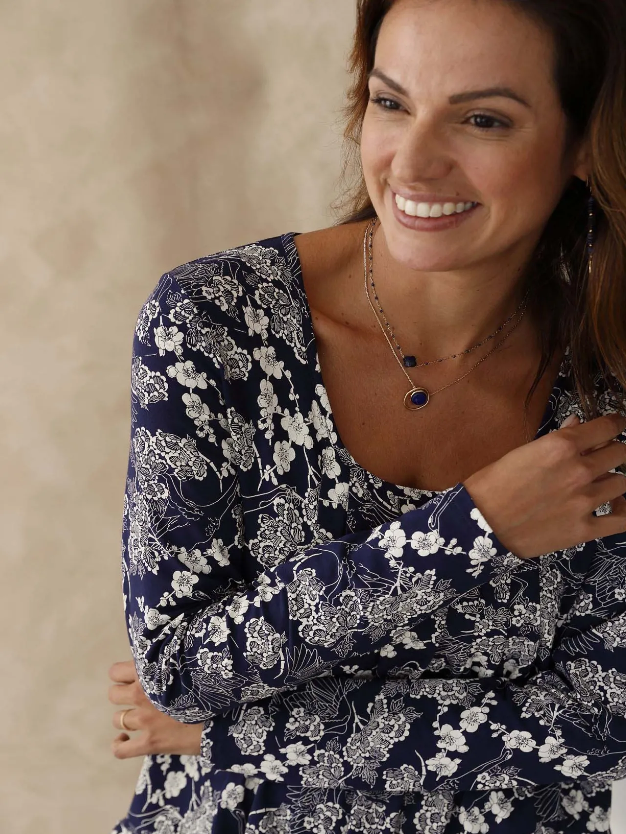 Tee-shirt tunique manches longues