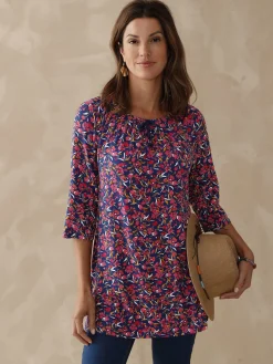 Tee-shirt tunique manches 3/4